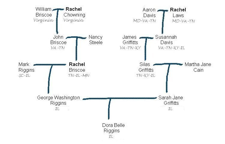 chart of the families in 1872