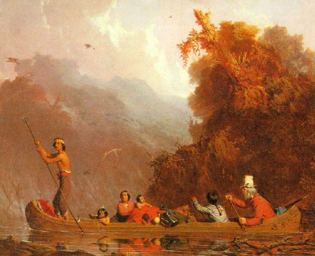 painting from 1845: Charles Deas' The Trapper and his Family